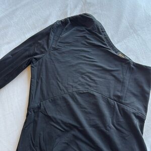 Maje black one shoulder bodysuit